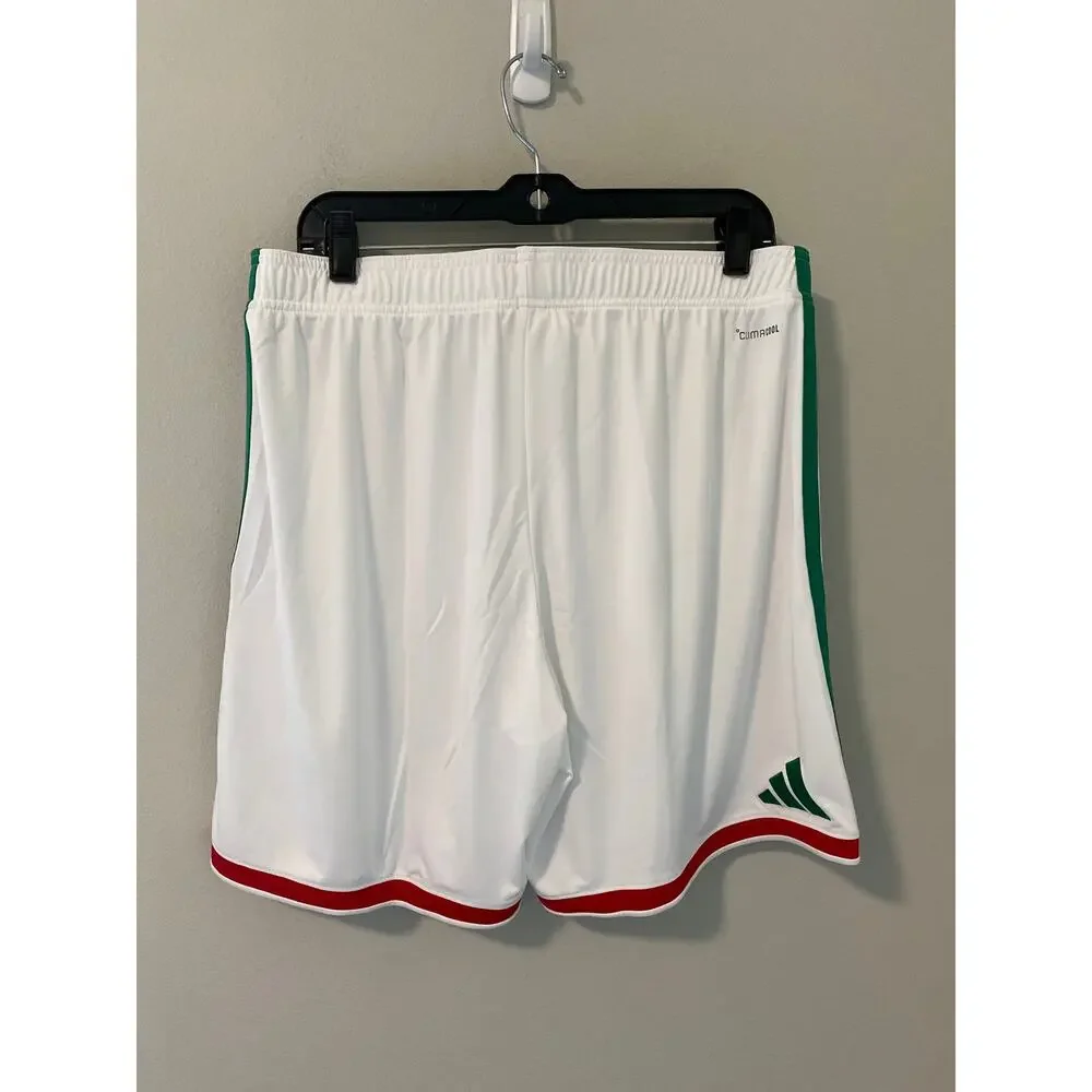 New Adidas Mexico 2026 Home Soccer Shorts White Men’s XL